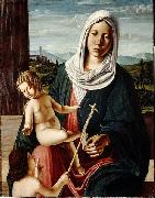 Michele da Verona Madonna and Child with the Infant Saint John the Baptist oil